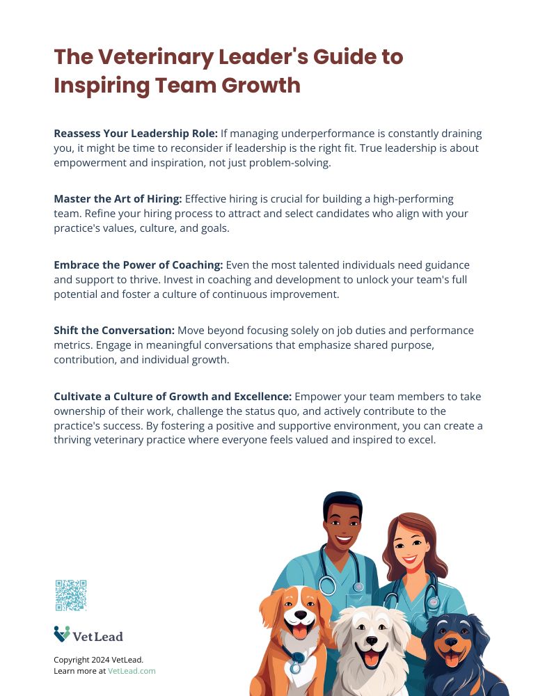 The Veterinary Leader's Guide to Inspiring Team Growth